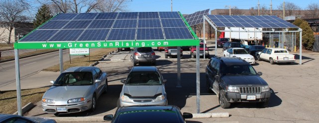 generation 1 and 2 of the green sun rising carports.